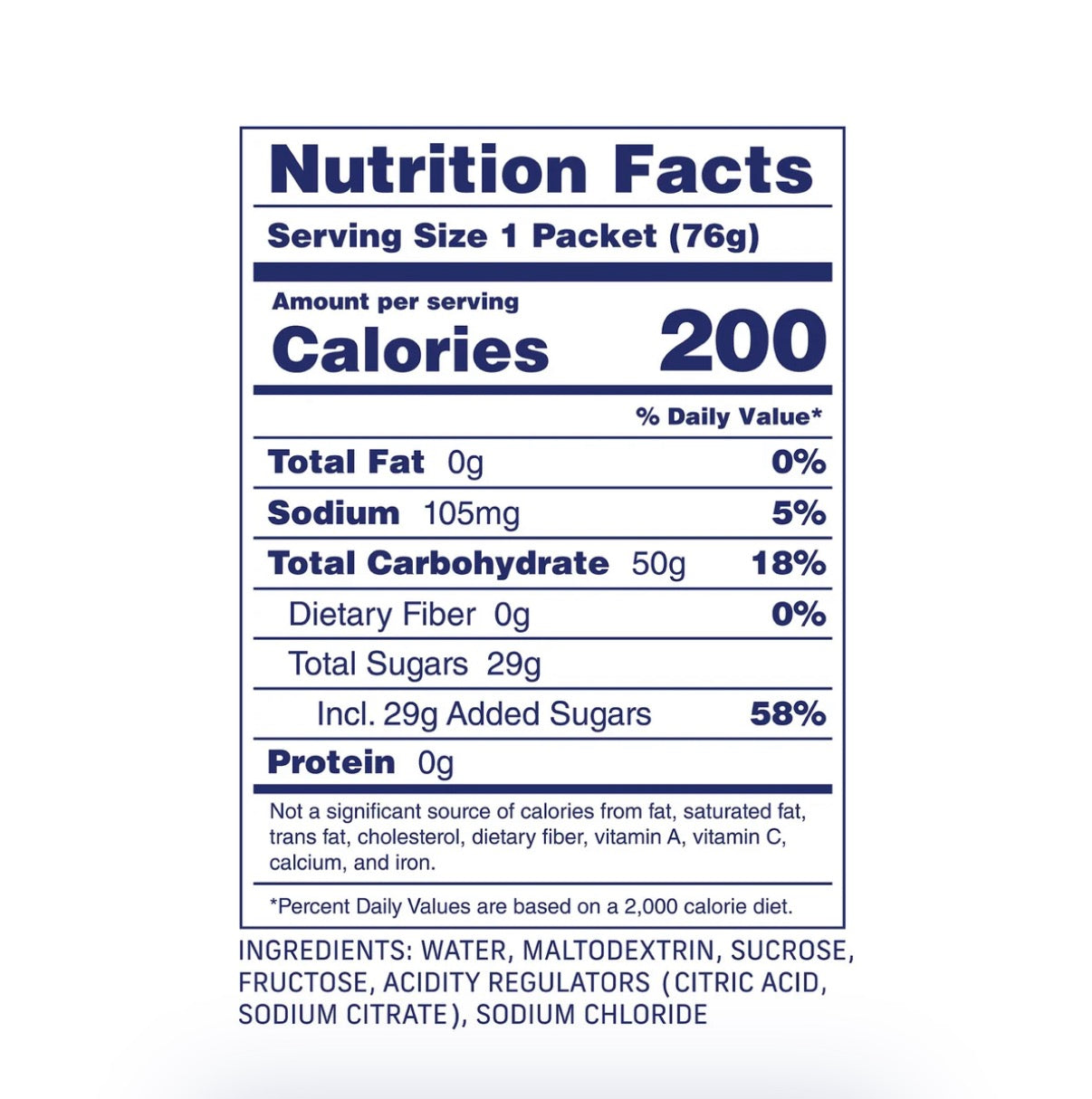 CARBS FUEL ORIGINAL 50G ENERGY GEL