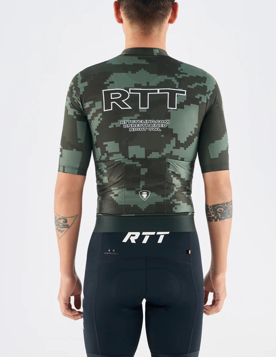 Men's Short Sleeves Jersey SS32 Camouflage Green