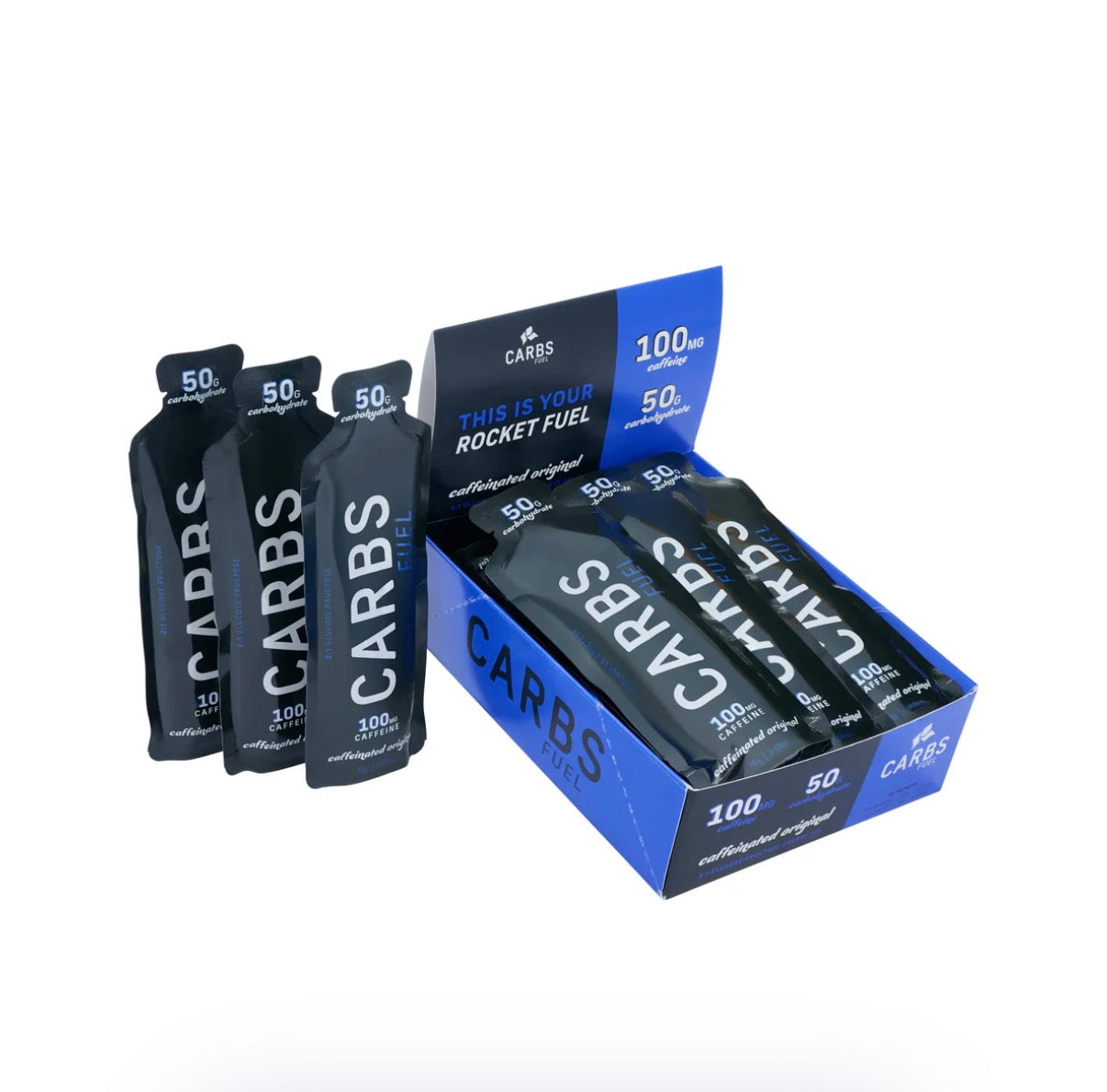 CARBS FUEL CAFFEINATED ORIGINAL 50G ENERGY GEL