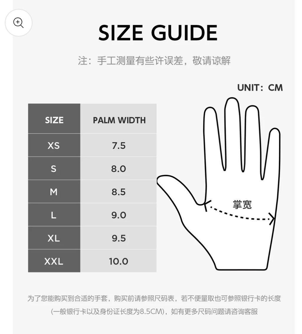 Short Fingers Gloves GL02-White for LTD